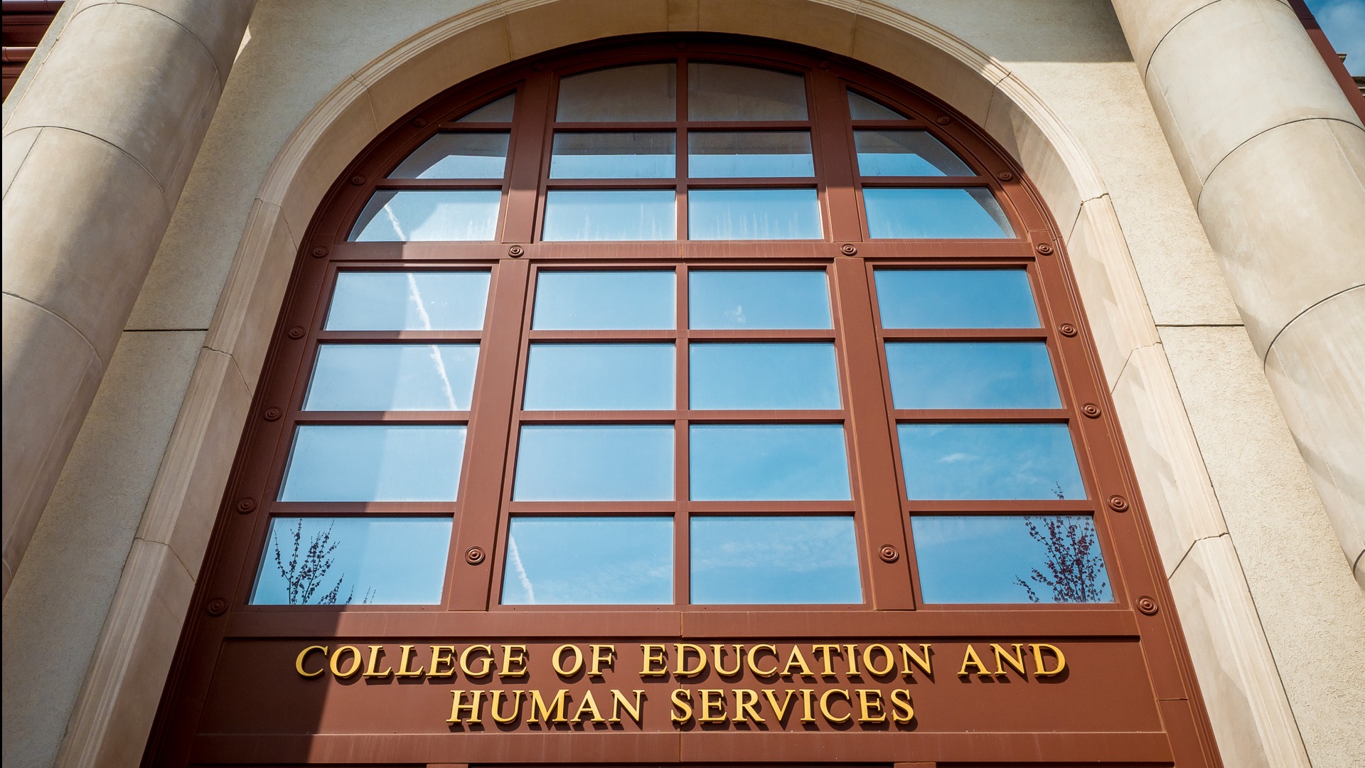 Exterior of the College of Education and Human Services building.