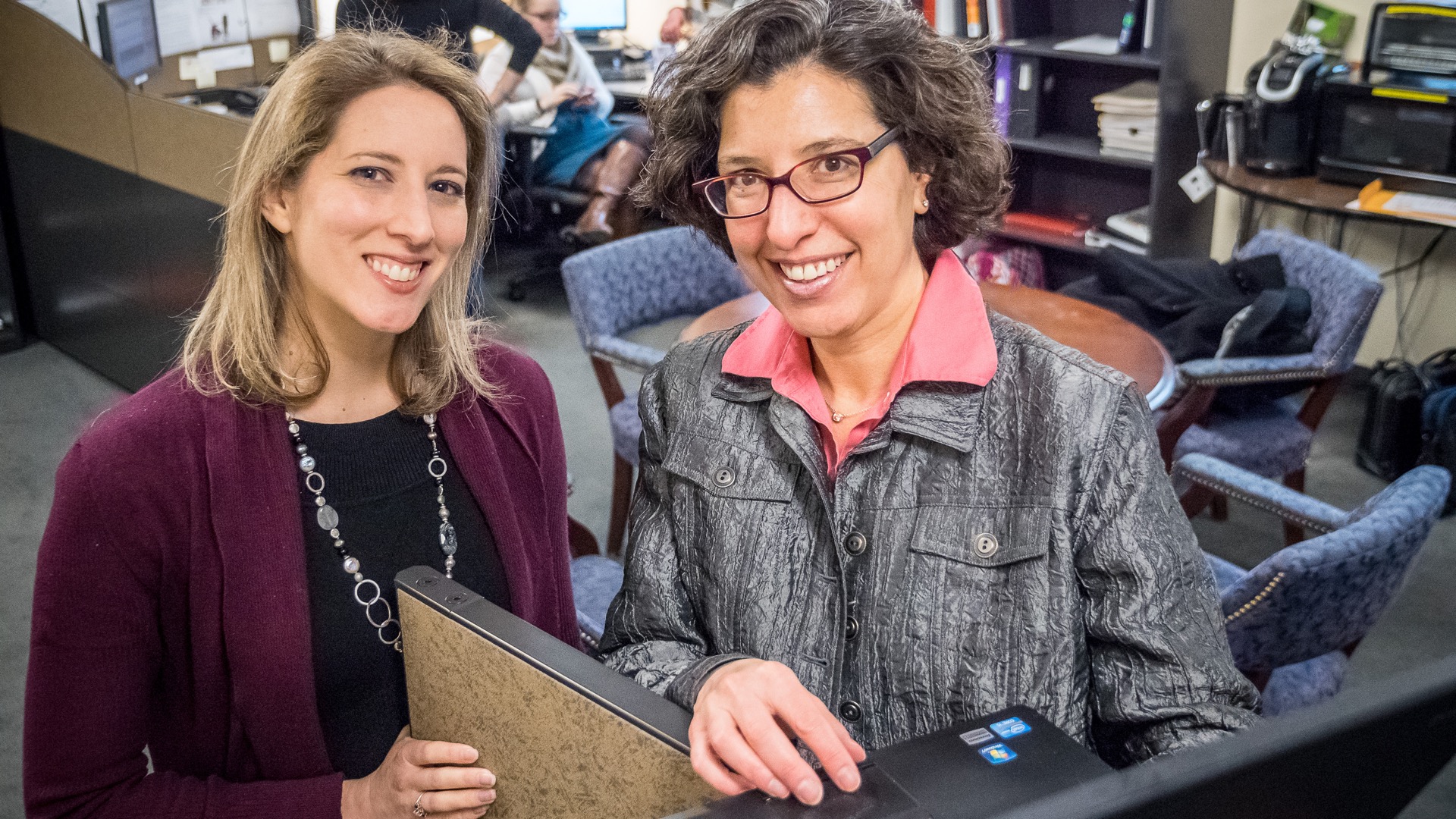 Professors Jennifer Urgan and Miriam Linver.