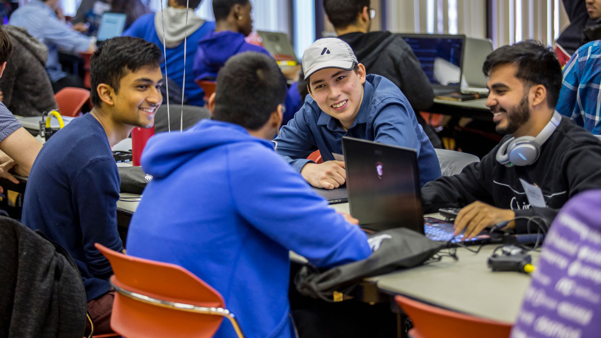 Students at Hackathon