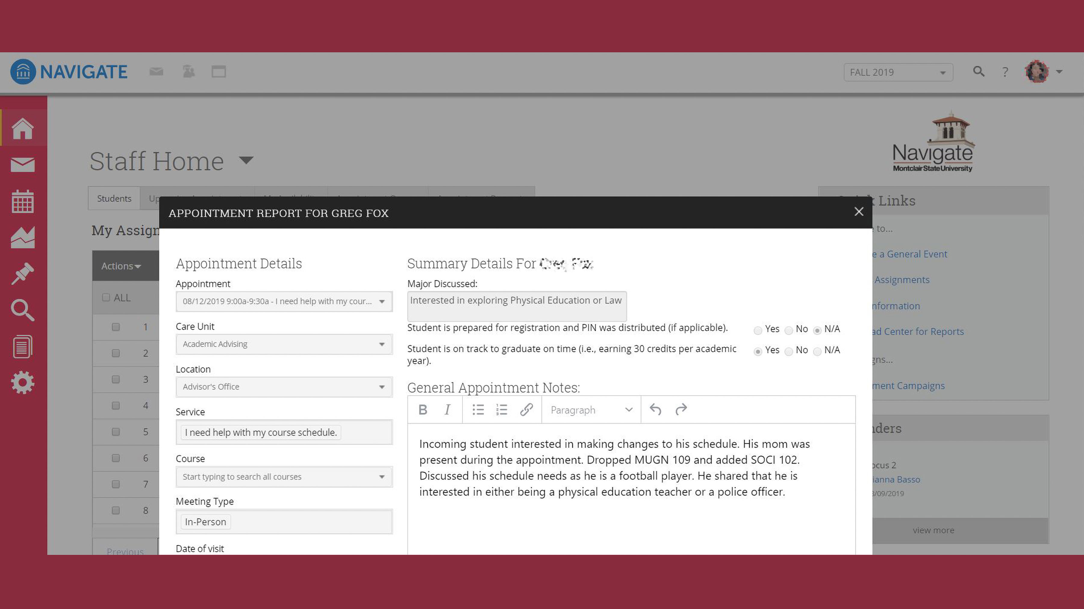 Screenshot of Navigate