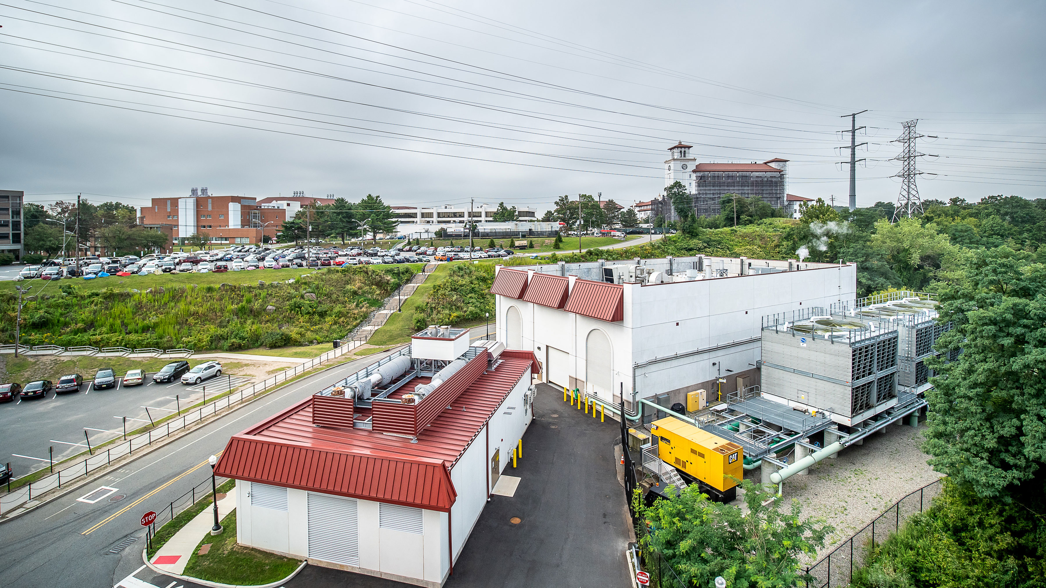 Aerial Photo of Campus Power Grid