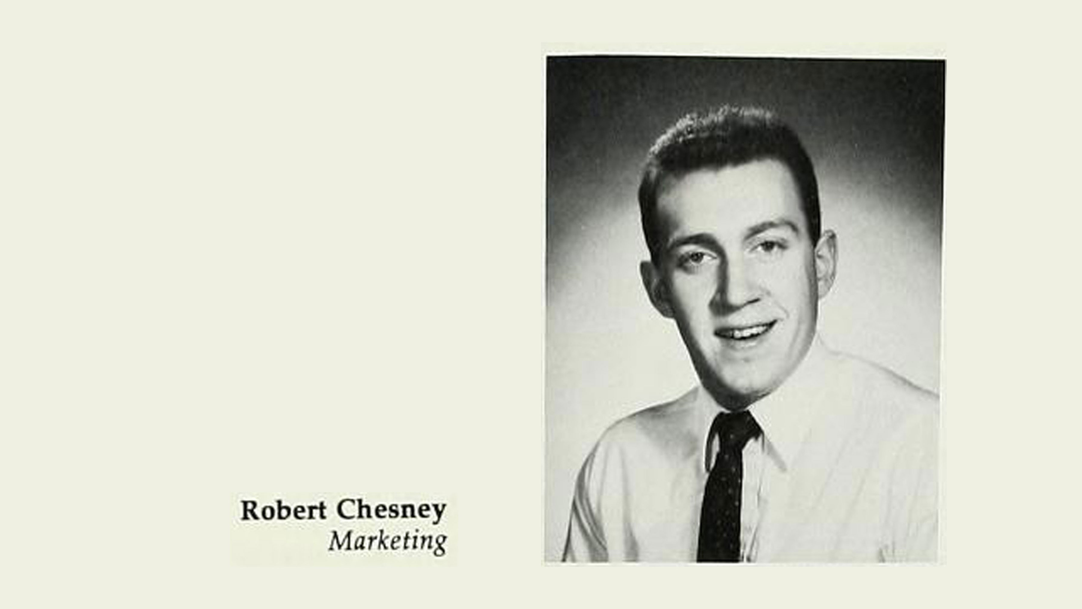 Yearbook photo of Rob Chesney