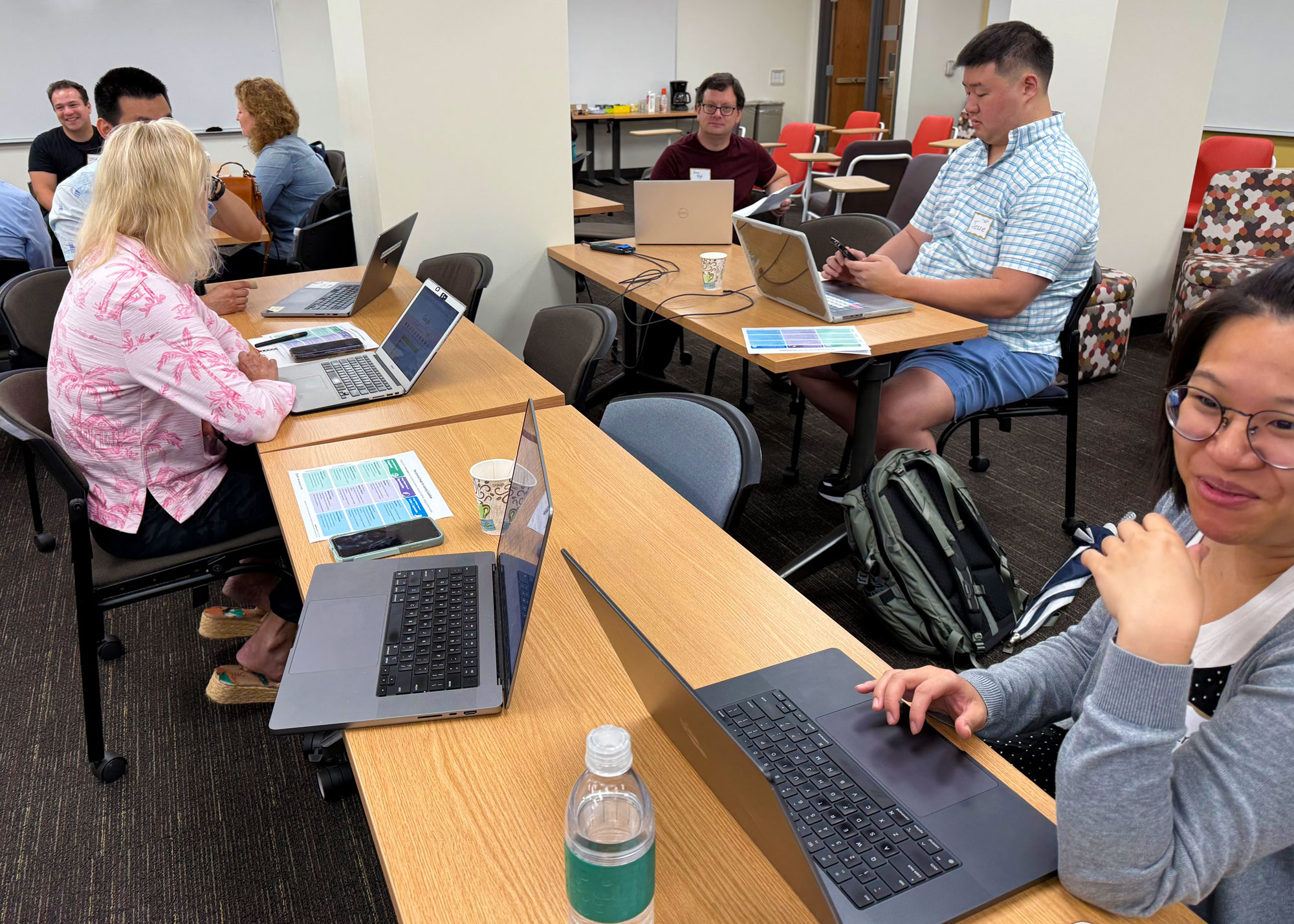 Teaching Commons workshop group brainstorming activity