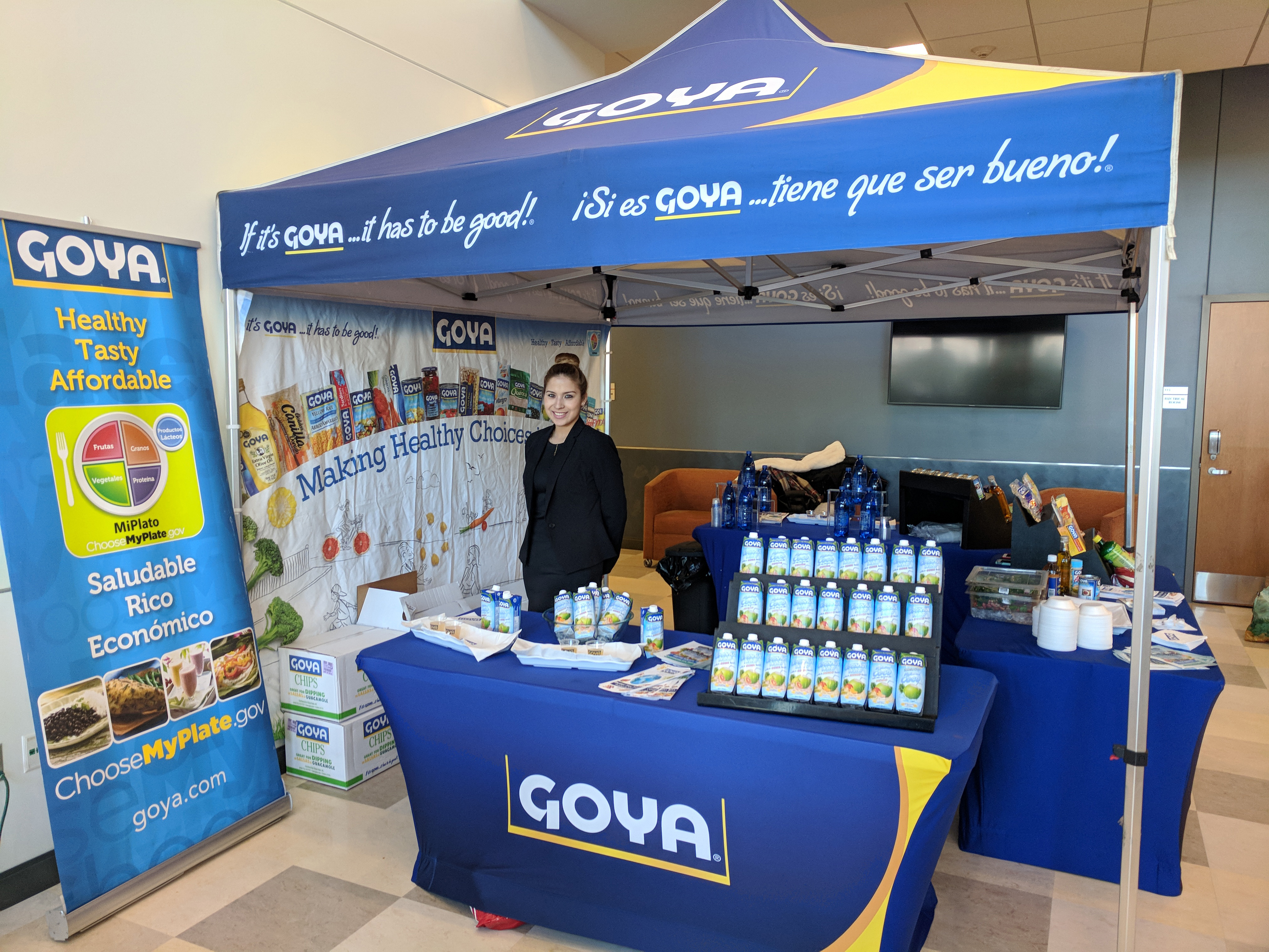 Goya booth at food sustainability event