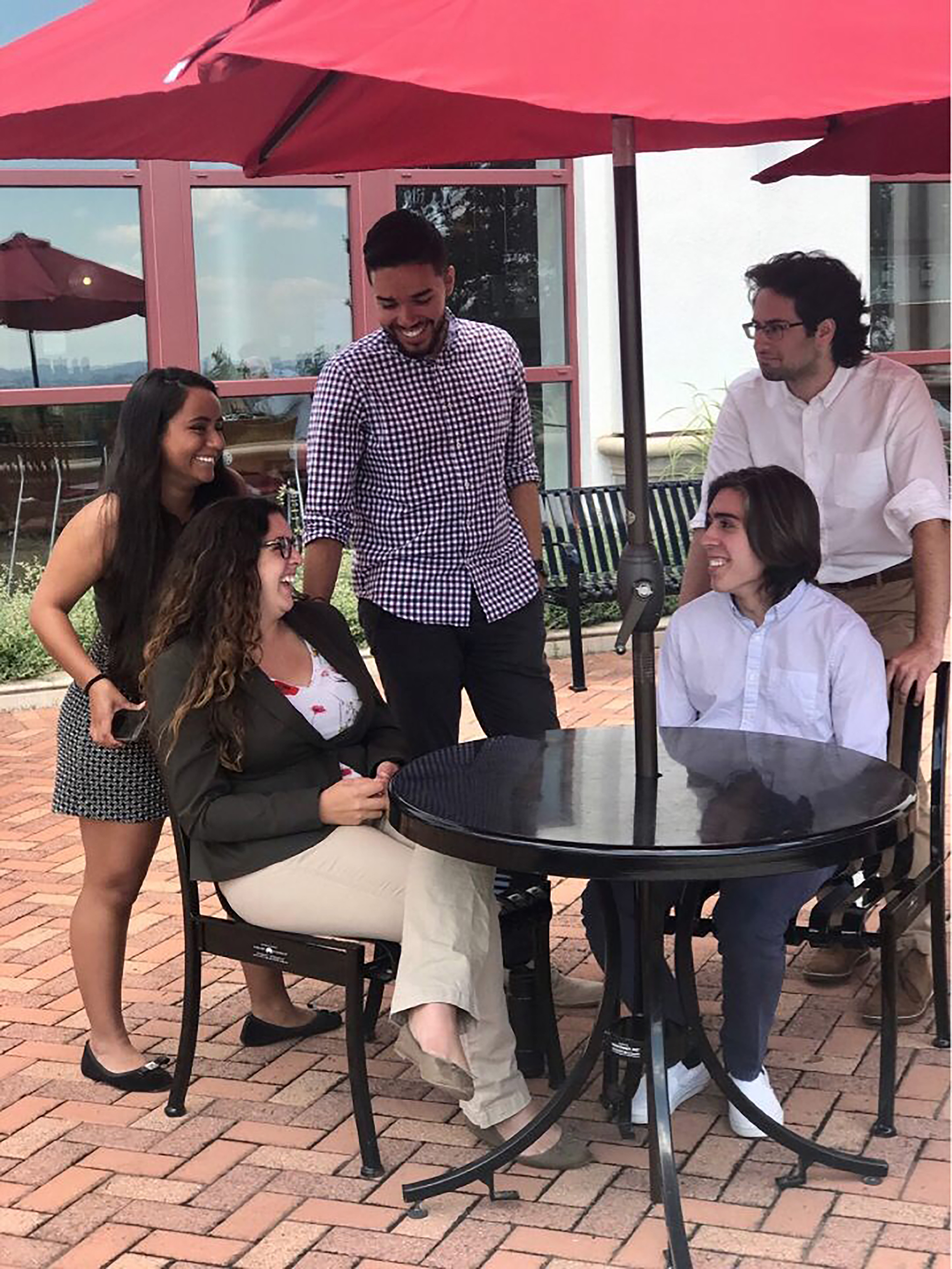 Honeywell Green Team having fun