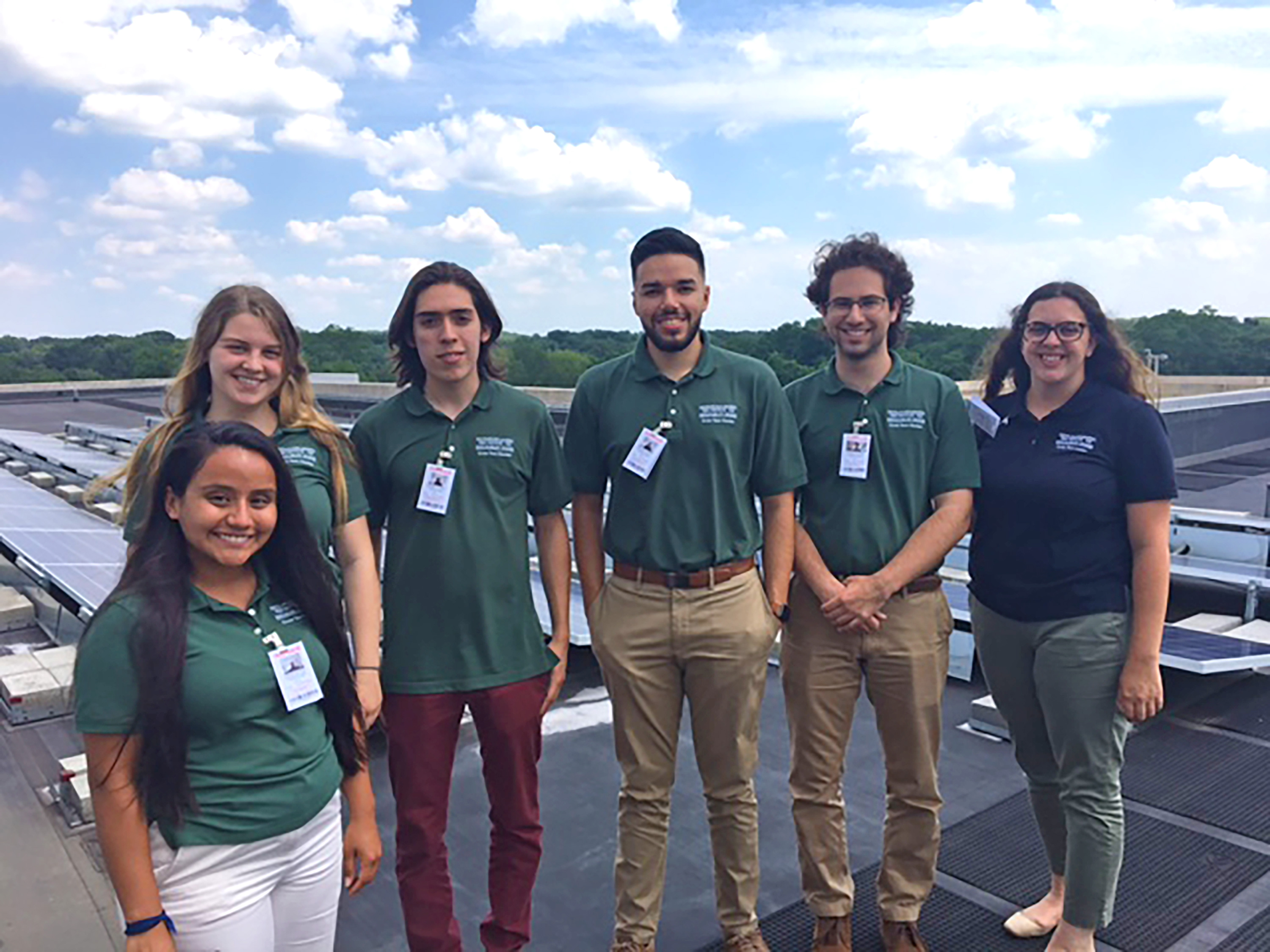 Honeywell Green Team on rooftop