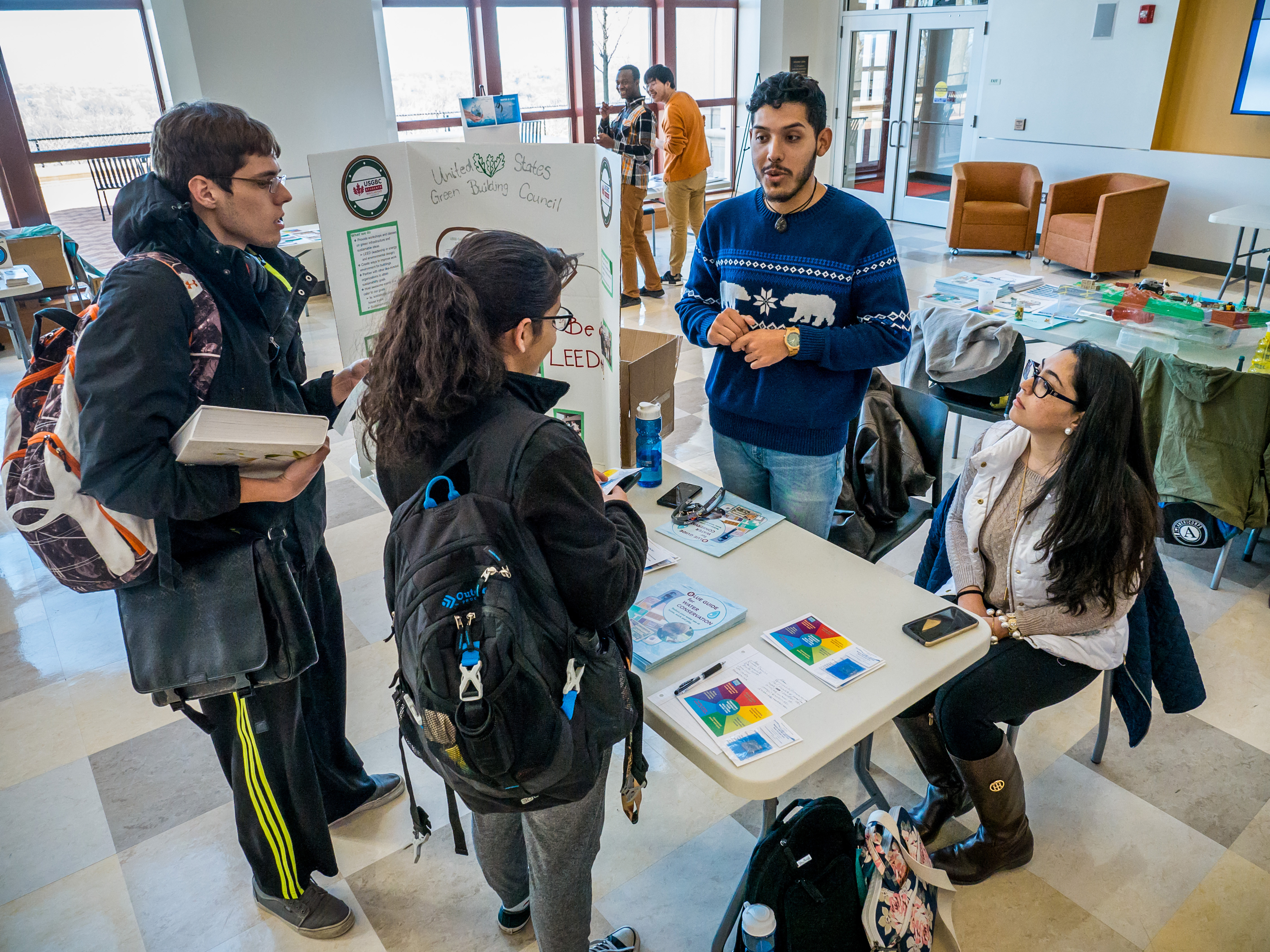 USGBC table at World Water Day