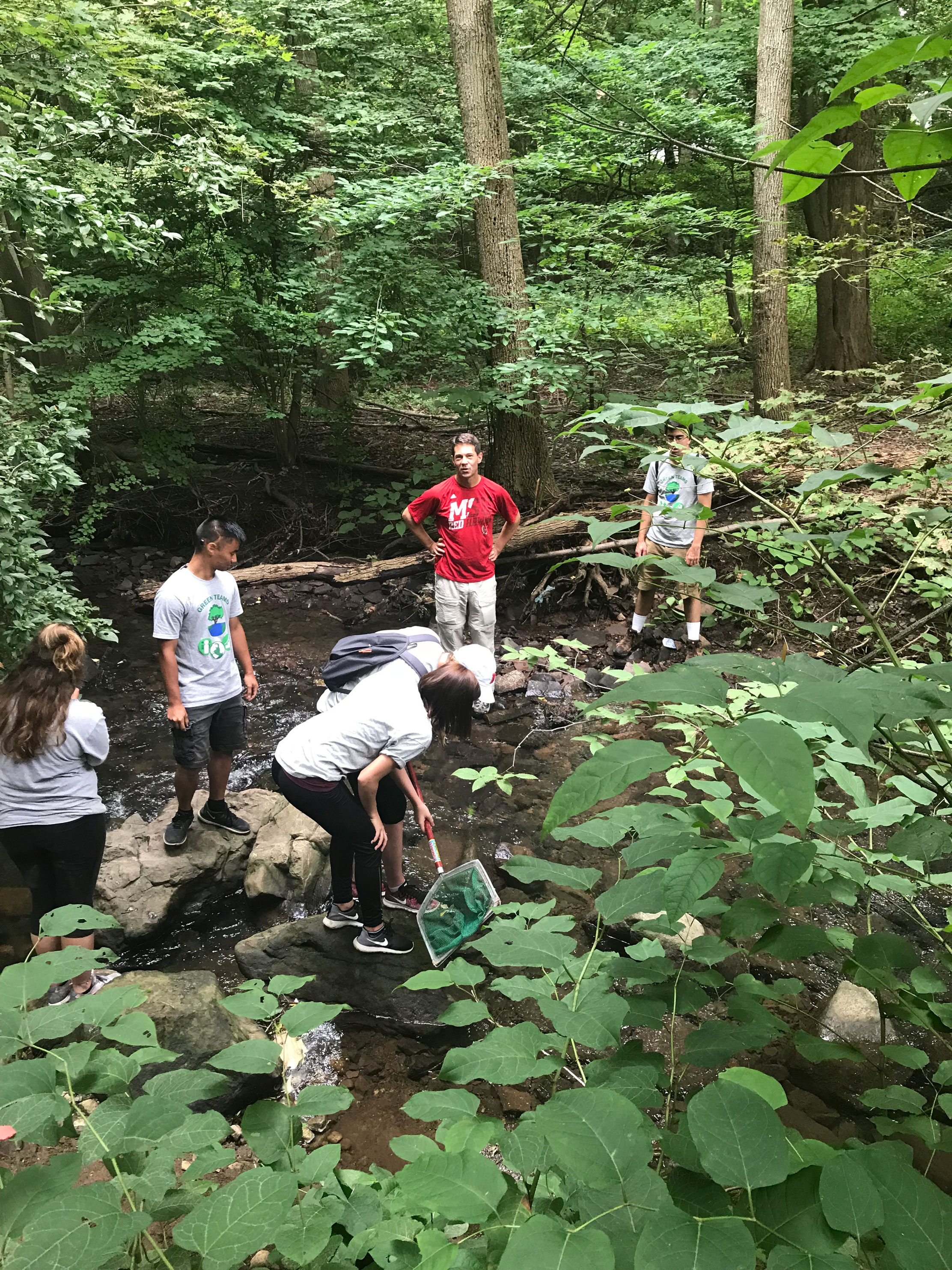 Green Team members at Bonsal Preserve