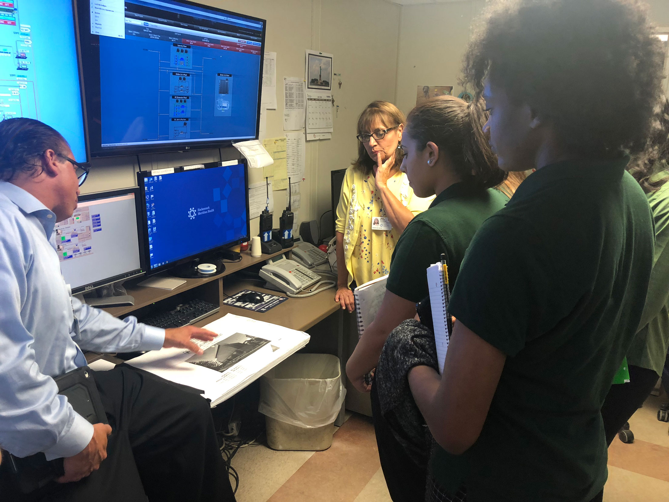 team Hackensack Meridian Health on site