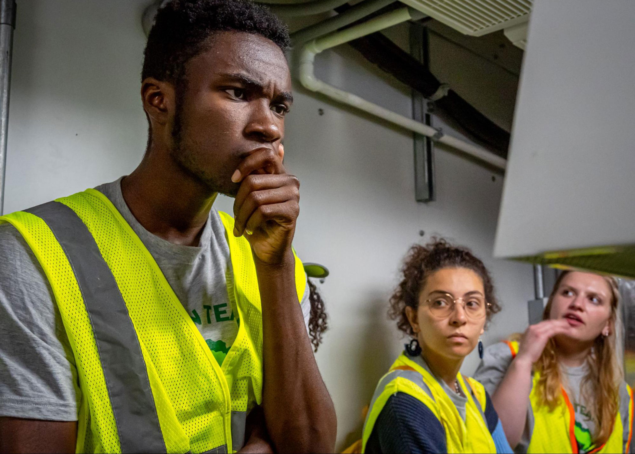 Green Team working on site