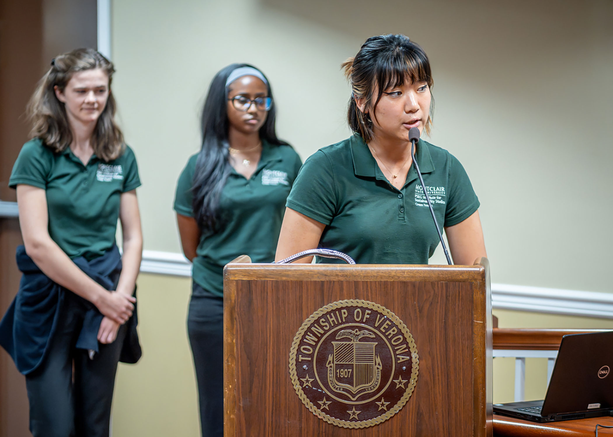 Green Team presenting at Verona township meeting