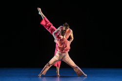 two dance students on stage