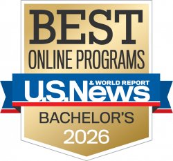 Emblem for Best Online Bachelor's Programs from U.S. News and World Report