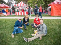 Family at Homecoming