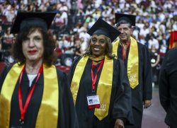 Procession at graduation