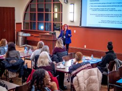 Tara Chiara gives a workshop