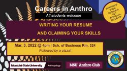 Careers in Anthropology flyer