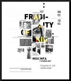 2018 MFA Thesis show promotional poster