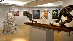 BFA student art work showcased at the 2016 BFA Thesis Exhibition at the George Segal Gallery.