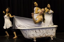 A scene from "A Streetcar Named Desire" starring students in the Department of Theatre and Dance.