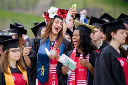 College of the Arts soon-to-be graduates at Convocation 2016, on Sprague Field.