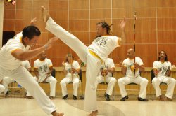Capoeiritas in action at the Afro Brazilian Cultural Center. 