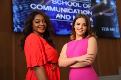 From the left, show hosts Lataya Rothmiller and Madison Glassman