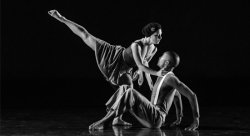 Montclair State University dance students, Julie Cullen and Tracy Dunbar, in “Oh My Love” by Earl Mosley, a work chosen to be performed at the National American College Dance Festival at the Kennedy Center in Washington, DC, in June 2014.