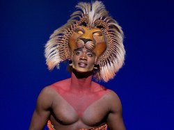 Musical Theatre Alumnus Jelani Remy as Simba in Broadway's "The Lion King"