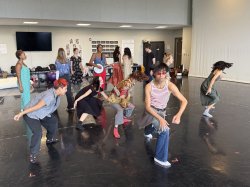 Leyla McCalla with Stefanie Batten Bland's Theatre in Motion class