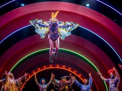 Leilani Ford, a junior Musical Theatre major, plays the lead role in "The Elementary Spacetime Show." As Alameda, "she is basically never off stage and does an amazing job," says Director Dante Green. (Photo by Ian Peters for Montclair State University)