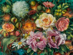 Julie Heffernan monumental blooms at Hirschl Adler Modern