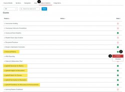 Canvas Feature Options tab with IgniteAI features highlighted and enabled.