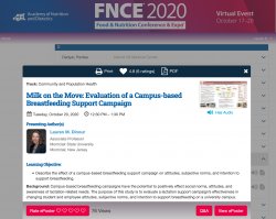 Dr. Lauren Dinour FNCE Poster Presentation