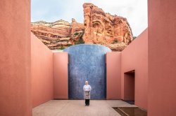 The entrance to Mii amo resort in Sedona, Ariz.