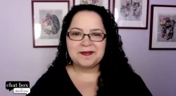 Screenshot of Dr. Stephanie Silvera on the Chat Box with David Cruz