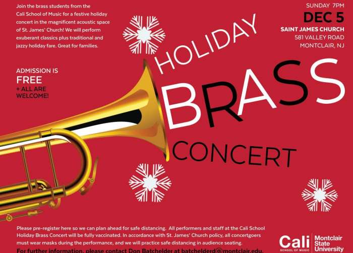 Holiday Brass Concert - University Calendar - Montclair State University