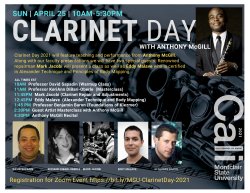 Clarinet Day Flyer with Photos of Presenters