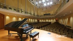 Piano on Leshowitz Recital Hall Stage