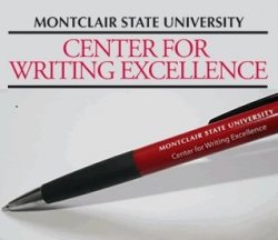 Pen with text Montclair State University Center for Writing Excellence