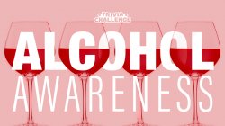 Alcohol awareness text logo
