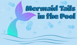 Mermaid tail clip art and event title