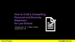 How to Craft a Compelling Personal and Diversity Statement Event Poster