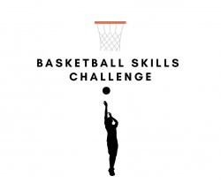 Basketball player cartoon making a basket