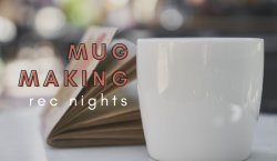Mug background and event title text