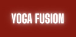 Yoga fusion text title