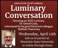 8th Annual Luminary Conversation Honoring 2022 Luminary, Dr. Gerard Costa