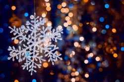 Snowflake with lights