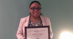 Feature image for Doctoral Student Sherlene Ayala Receives Distinguished Service Award from NJIT