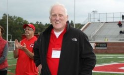 Image of Timothy Francis Sullivan on football field.